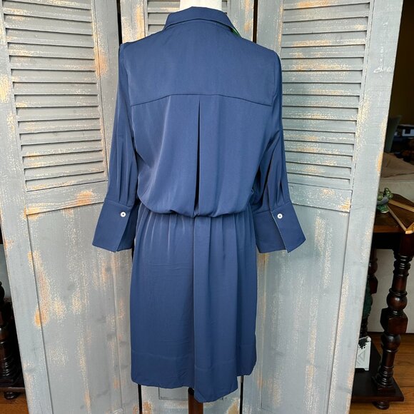 Gretchen Scott The Sophisticate Dress Silky Heaven Navy Sz 10 NWT - Picture 15 of 16